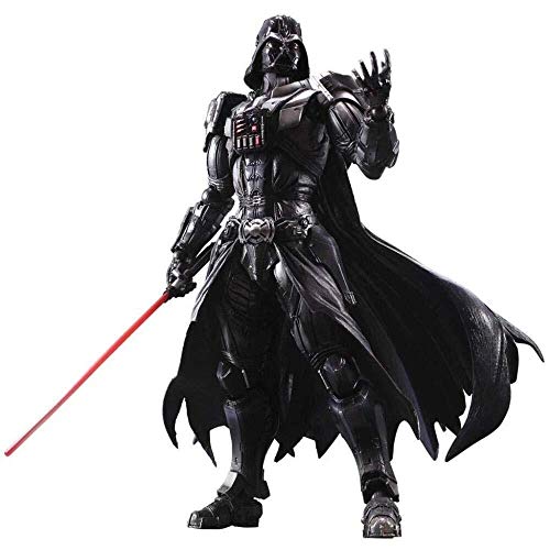 SAMER Variant Play Arts Kai Darth Vader (PVC Figure) - 26CM Black Warrior Animated Character Model - Equipped with Weapons and Replaceable Hands
