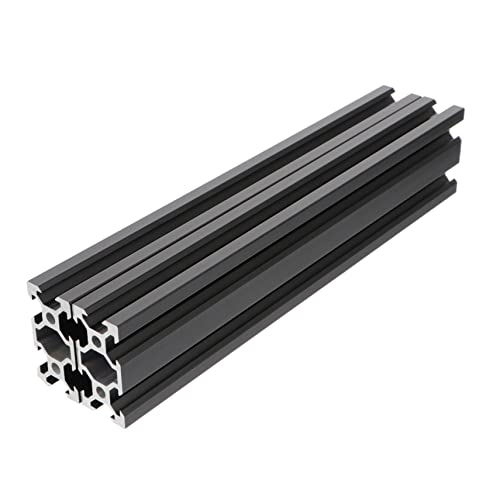 CORHAD 2pcs Aluminum Extrusion Profile Black for Printer Linear Rail Guide Rail Aluminum Profile Slot Extrusion