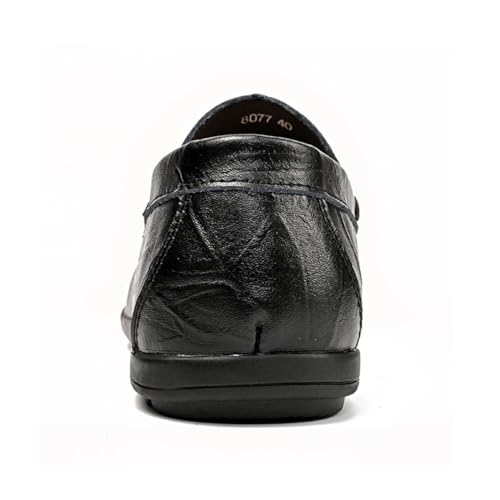 YYSPR Men's Casual Lightweight Genuine Leather Slip On Penny Loafer Flats Soft Driving Walking Shoes4