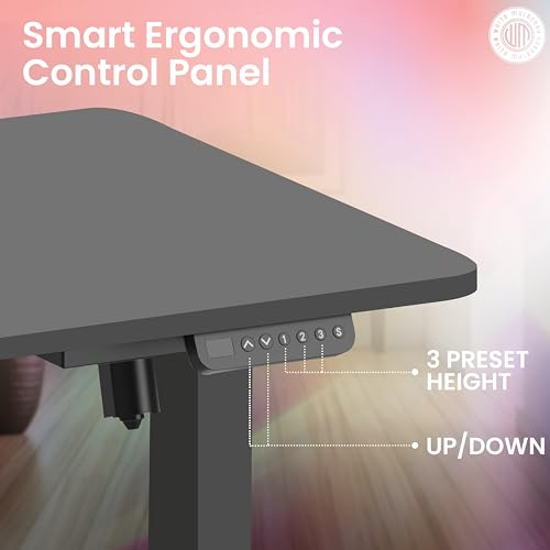 White Mulberry Multi-Purpose Electric Height Adjustable Desk |DIY Assembly|70Kg Wt Lift|Ergonomic Engineered Wood & Sturdy Leg(80X50mm)|Perfect for... - Image 3