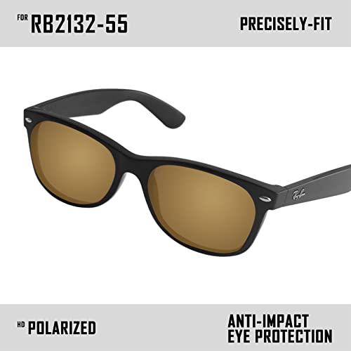 Image of Polarized Replacement Lenses for Ray-Ban Wayfarer RB2132 Sunglass