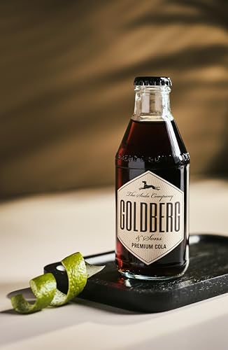 GOLDBERG Premium Cola – 24 x 0,2 l Glasflaschen in Mehrwegkiste – Mit Karamell- & Citrusnoten – Perfekt für Cocktails, Longdrinks & alkoholfreie Mixgetränke