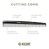 Kent SPC81 Salon-Style Dressing Cutting Comb with Wide and Fine Teeth - Professional Barber Haircut Comb for Styling and Teasing for All Hair Types - Kent Quality Barber Supplies #3
