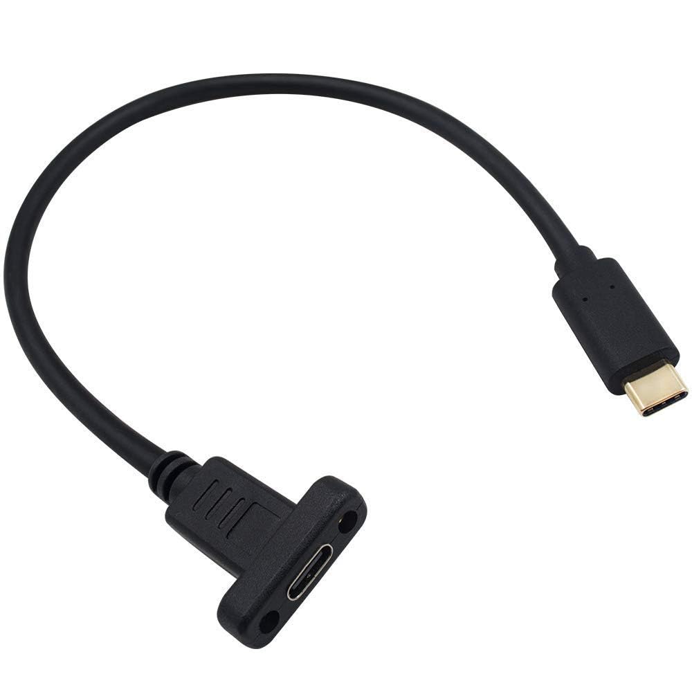NEXSA USB Type C Panel Mount Adapter Cable USB C Male to USB C Female Panel Mount Screw Hole Cable-picture-13