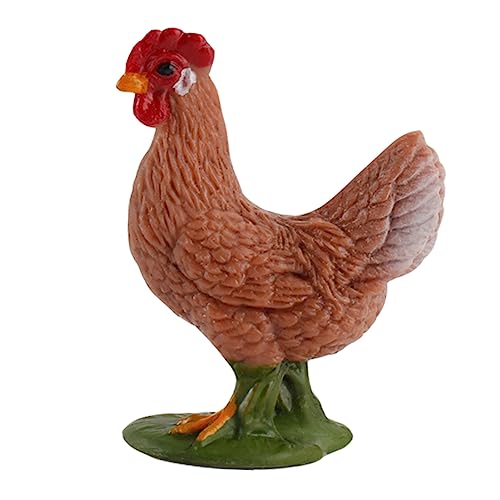 YARNOW 1 Pc Simulación De Gallina Modelo Caballo De Juguete Exterior Decoración De La Casa De Campo Puerta Moderno Decoración De La Estatuas De Pollo Planta Hogar El Plastico