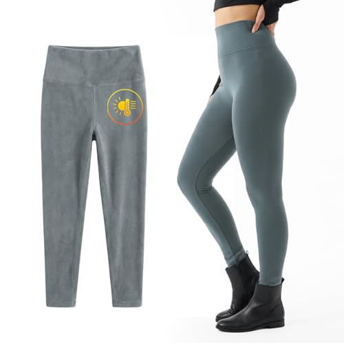 Image of Boldfit Skinny Fit Thermal Wear for Women Leggings Winter Wear for Women Warm Fleece Natural Insulation Lower Body Warmer for Woman Polyspandex Tights Thermals for Woman Winter Inner Leggings