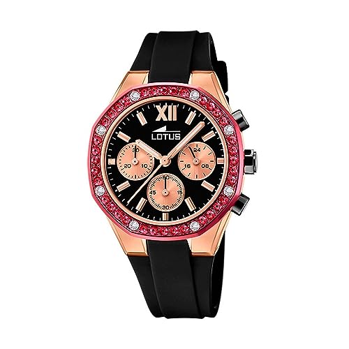 Montre analogique Lotus femme chic en verre minéral haute résistance