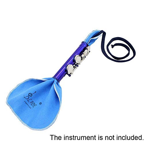 ASNOMY 5tlg Querflöte Reinigungsset Querflöten Zubehör mit Durchzieh Wischertuch Wischerstab großen Mikrofaser-Reinigungstuch Schraubendreher Musikinstrument Pflege für Saxophon Flöte Klarinette