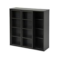 壁面収納 コミック収納 書棚 本収納 ラック 棚 山善/YAMAZEN/ヤマゼン Amazon｜山善(YAMAZEN) 本棚 大容量 コミック370冊収納 スライド