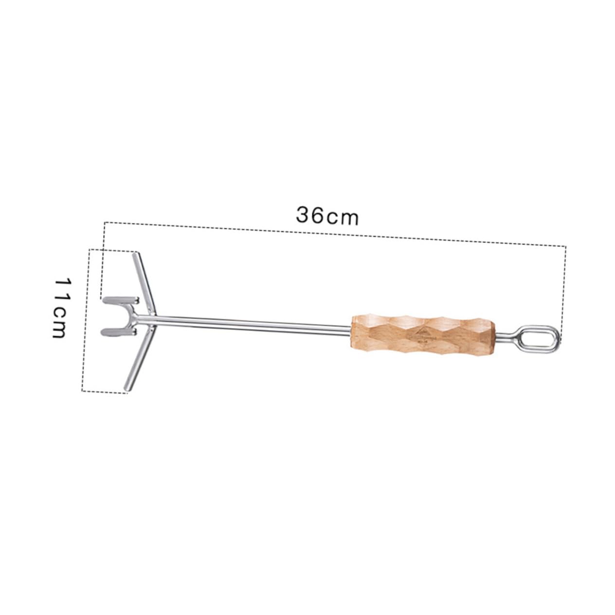 FUNOMOCYA Sturdy Outdoor Pot Lid Opener Camping Cooking Pot Lid Lifter Long Handle