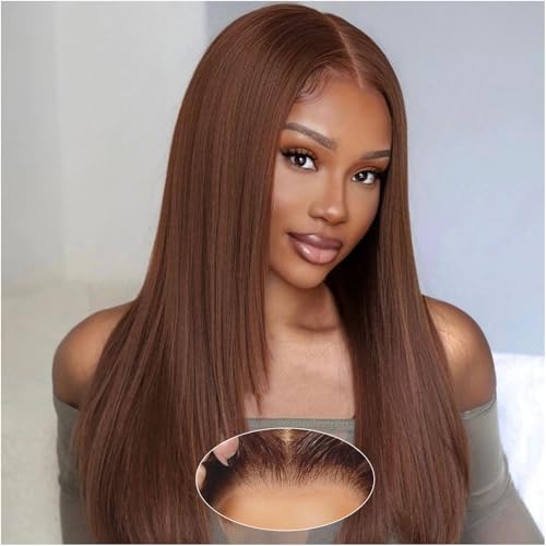 omswet Chocolate Brown 5x5 HD Lace Bob Wig Pre Plucked