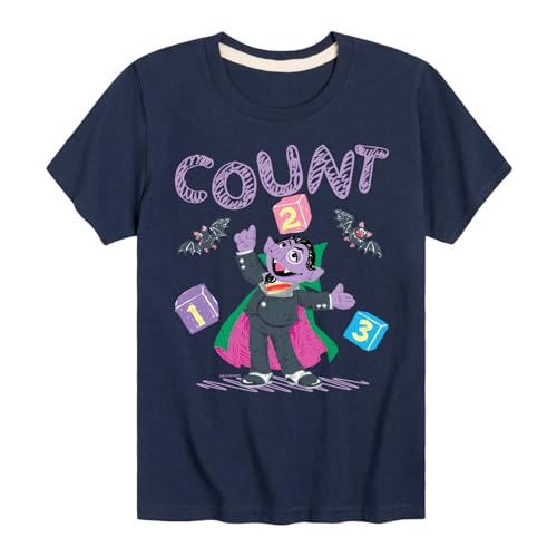 Sesame Street - Count Von Count Doodle - Toddler and Youth Short Sleeve Graphic T-Shirt