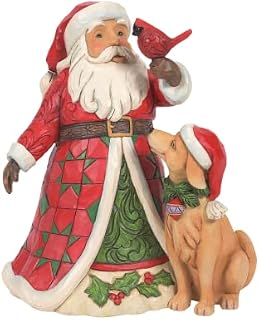 Heartwood Creek Christmas is for One and All (Santa with Dog and Cardinal) - 6008363