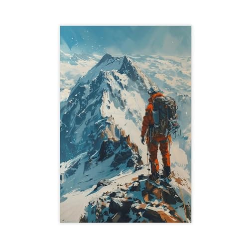Décoration murale de salon alpinisme affiche sur toile