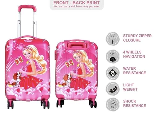 Image of ADSON Abs Kids Trolley 360 Rotating Luggage 360 Wheels Non-Breakable Exclusive Edition 20 Inch Kids Hardsided Suitcase with 4 Wheels, 360 Wheel Travel Trolley Bag