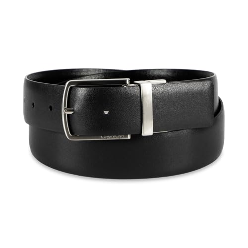 Image of Calvin Klein Men's Reversible Leather Belt - 2‑in‑1 Versatile Modern Style