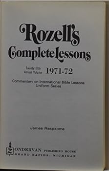 Hardcover Rozell's Complete Lessons 1971-72 Book