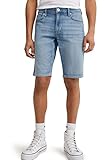 Länge: Bermuda-Länge C&A Herren 5-Pocket Shorts Slim Stretch Polyester Baumwolle Denim Lycra® Jeans-hellblau W32