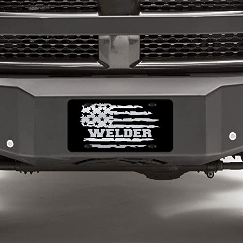 Welder Car Tag - Welder License Plate – Etched 6 ...