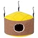 Papageiennest, Plüsch, warm, für kleine Haustiere, Winterbett mit Metall-Haken zum Aufhängen, für Nymphensittiche, Lovebirds Papageien, Kuschelzelte und Hütten