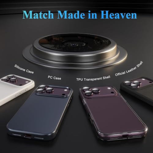 Image of Lensarmor Compatible with 18 Pro / 18 Pro Max Camera Lens Protector Burgundy - Premium 9H Tempered Glass, Military-Grade Protection, No Flash Interference & Case-Friendly Design