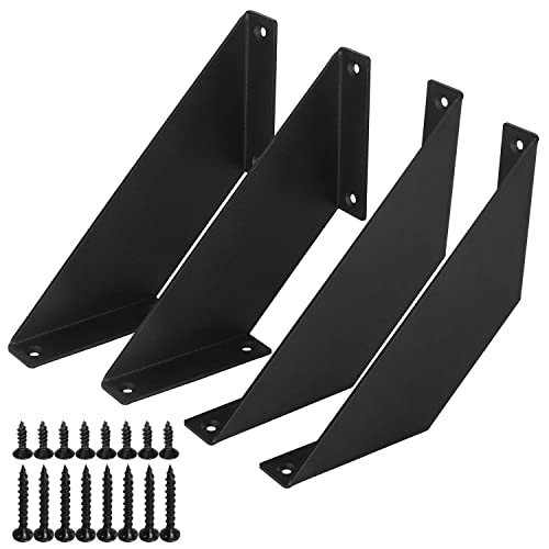 Foyo 6 Heavy Duty Angle Shelf Brackets Floating Shelves Support Brackets, 6-Inch #TOP2