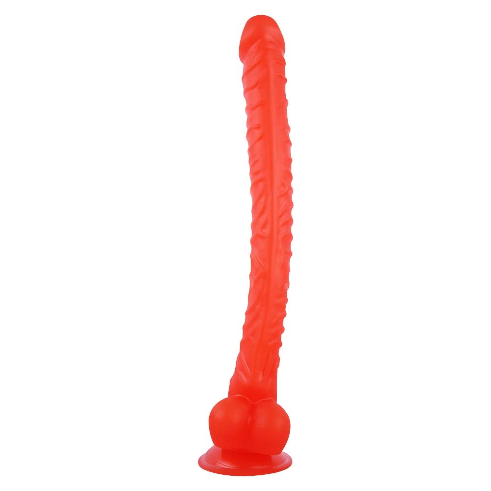 Amazon.com: Consolador realista de silicona para principiantes, consolador  realista eyaculando el pene para principiantes con fuerte ventosa para  jugar con manos libres, consolador suave con eje curvado y bolas para  mujeres :