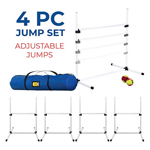 CHEERING PET Dog Jumps Set, Dog Agility Training Equipment, 4 Adjustable Bar Jumps for Dogs - Thumbnail 4