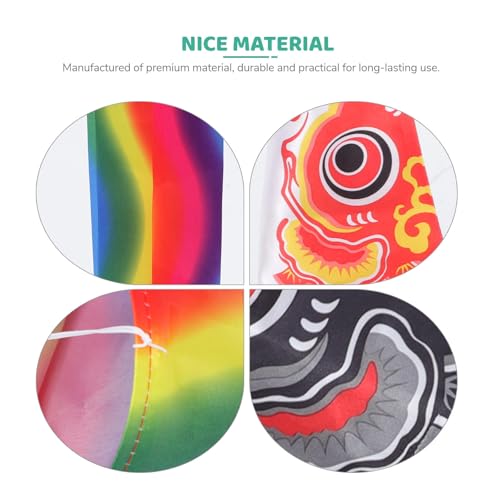 Drapeaux de carpe japonaise en polyester durable au design réaliste et fluide
