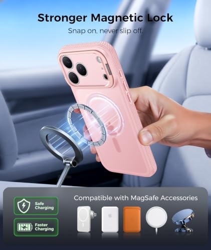 Image of FNTCASE for Phone Pro Case 18 Series /Phone 17 Pro Case with Stand Pink