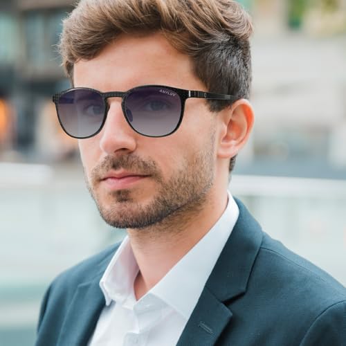 Image of ANYLUV Mens Sunglasses Polarized Upgraded Carbon Fiber Temple Sun Glasses Fashion Driving with UV Protection
