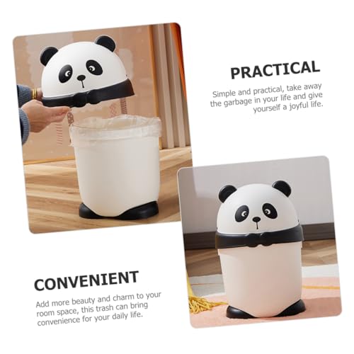 Caneca de basura rectangular multicolor para escritorio miniatura 4