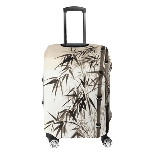 Tree Image Chinese Calligraphy Printed Luggage Cover Protector, Fits 18-32 Inch Luggage4