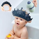 FUNUPUP Baby Shower Cap for Kids, Adjustable Toddler Hair Washing Shield with Shampoo Rinse Cup Bathing Cap Baby Shower Visor Shampoo Cap（Crown Blue) - Image 7