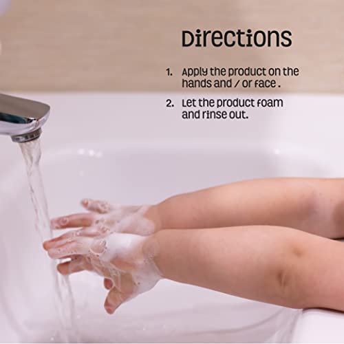 Nature's Baby Ultra Mild Hand Wash, Foaming Baby Hand Wash/Face Wash Formulated For Sensitive Skin, Tear Free, No Sls & Ph Neutral, Fragrance Free, 4 Oz Ea, 2 Pack #TOP4