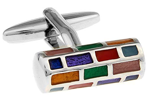 Set de Mancuernillas para Hombre Daesar Vintage Plateadas miniatura 4
