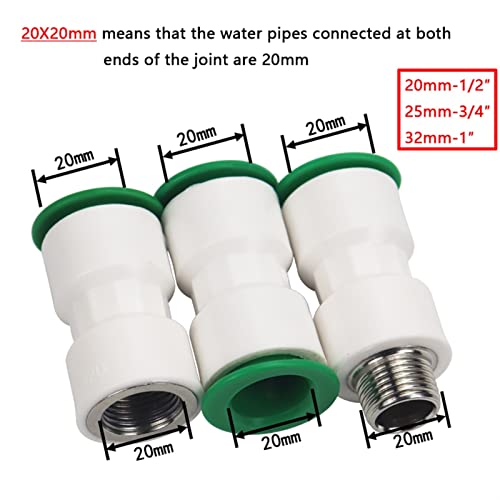 Conector sin calefacción PPR para unir tuberías de 32mm sin fugas 5