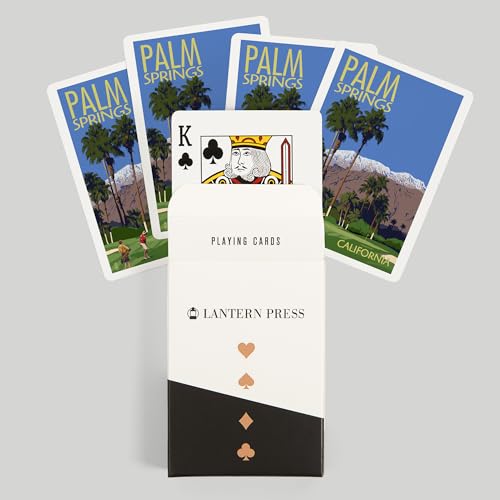 Baraja de 52 Cartas Póker Lantern Press Palm Springs miniatura 6