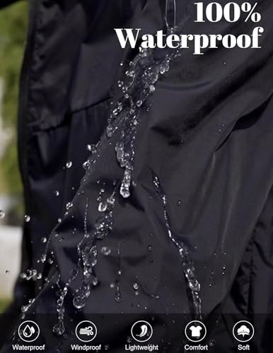 Regenjacke Damen Wasserdicht Jacke Regenmantel Leichte Regenjacken Faltbar Dünne Windbreaker Wanderjacke Blouson Jacken Outdoorjacke Übergangsjacke mit Kapuze Softshelljacke Regenponcho Regen Mäntel