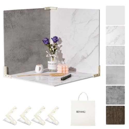 EOAJAFOU 5PCS 16×16 Marble Cement Wood Boards