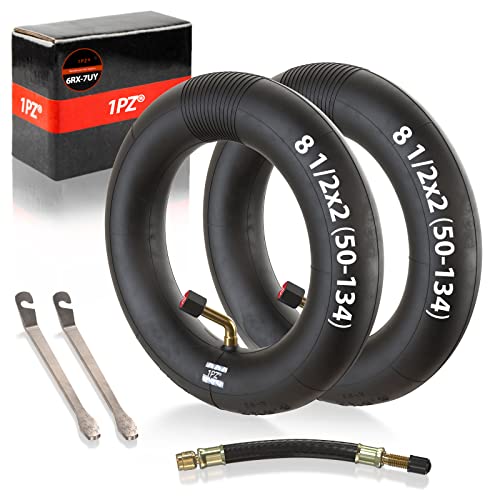 1PZ 6RX-7UY 8 1/2 x 2 (50-134) Schlauch 8.5 Zoll Innenrohr mit Winkelventil 45° Ersatz für Inokims Light Elektroroller Scooter Cover