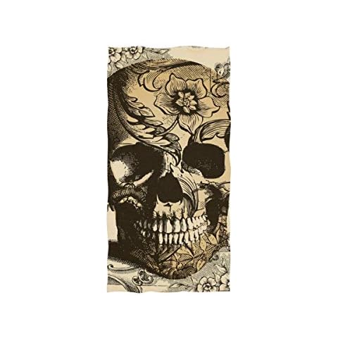 Toalla de mano Mnsruu calavera retro vintage Cover