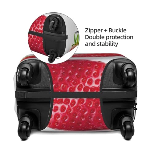 Strawberry Print Luggage Suitcase Cover Protector Luggage Washable Covers With Concealed Zipper4