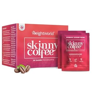 Skinny Coffee – Afslank koffie voor een 28 dagen programma – Met Cafeïne, Chlorella, Groene thee, L-Carnitine, Groene koffie en Guarana – Keto en caloriearm – 100% natuurlijk – Van WeightWorld