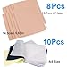 MIUXIA 18Pcs 3MM Tattoo Skin Practice Kit Includes 8Pcs Fake Skin and 10Pcs Tracing Paper Double Sided Thick Skin Tattoo Stencil Paper Supplies Kit