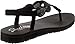 Skechers Women's Meditation-Stars & Sparkle-Circular Rhinestone Slingback Thong Flip-Flop, Black/Black, 9 M US