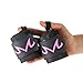 Anime Wrist Wraps Ideal for Weightlifting, Powerlifting, and Crossfit. One Size Fits All. Premium Wrist Support for Gym Workouts (Black/Pink)