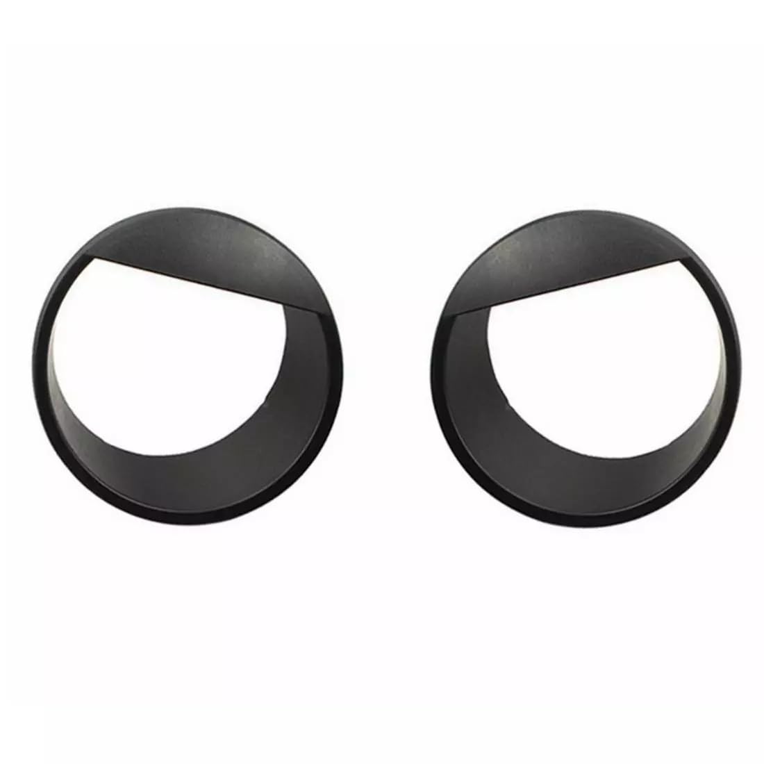 Auto Faro Anteriore Testa Della Lampada Luce Decorazione Copertura Adesivi Esterni, for Jeep, Wrangler JK 2007-2016 Car Styling Copri lente faro(Schwarz)
