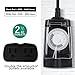 G-Homa 24 Hour Mechanical Outdoor Timer Outlet, Outdoor Timer for Lights, Waterproof, 2 Grounded Outlets, 15A 1/2HP, Heavy Duty, ETL Listed