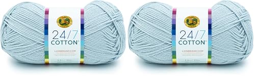 Image of (1 Skein) 24 /7 Cotton Yarn, Cool Grey (Pack of 2)